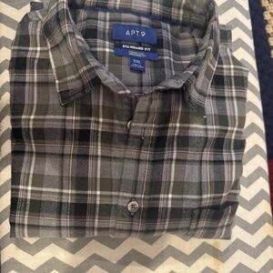 Apt. 9, XXL, Gray/Black/White Plaid